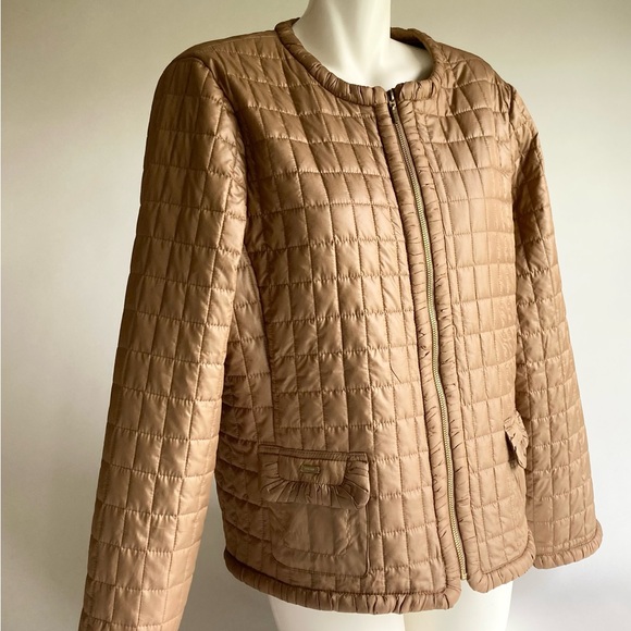 Chico's Tan Quilted Puffer Jacket - Picture 7 of 15